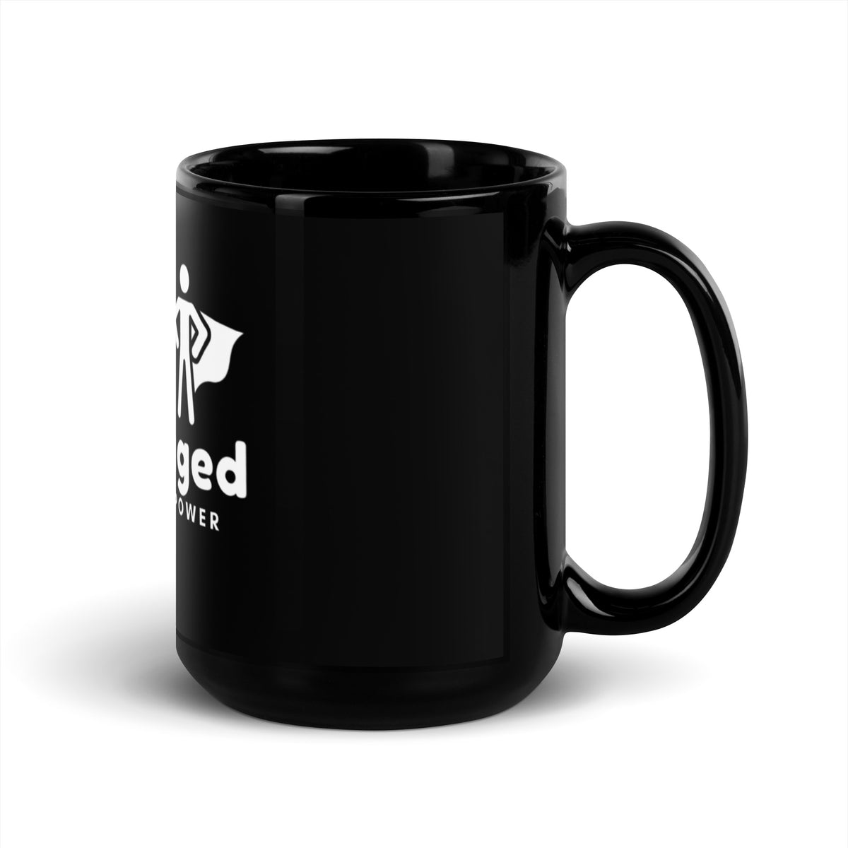 Staying Encouraged Black Glossy Mug