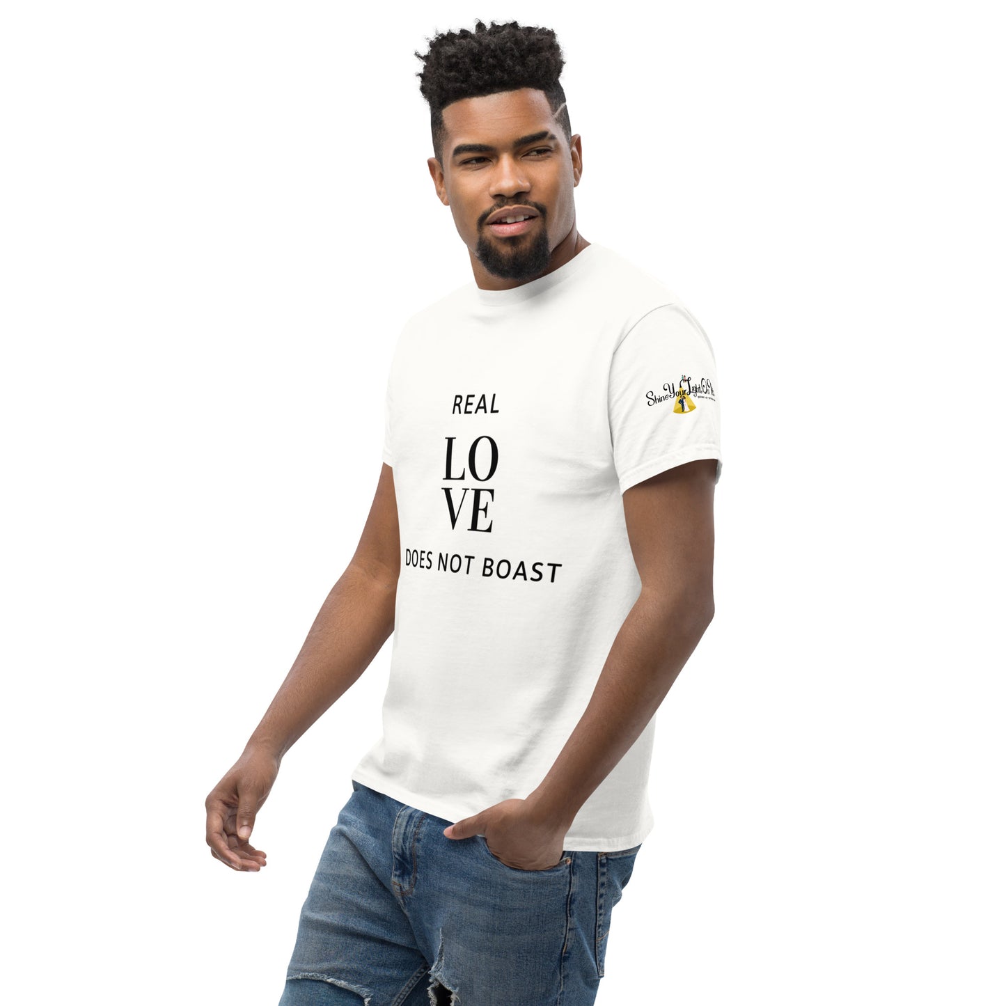 Real Love does not boasting Men's classic tee