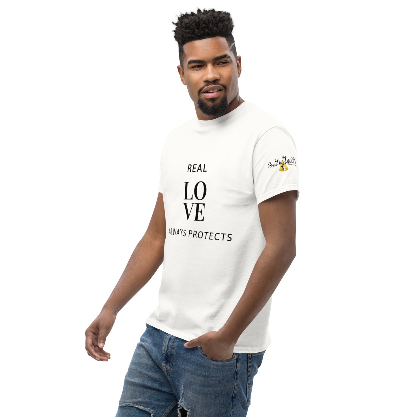 Real Love always protects Men's classic tee